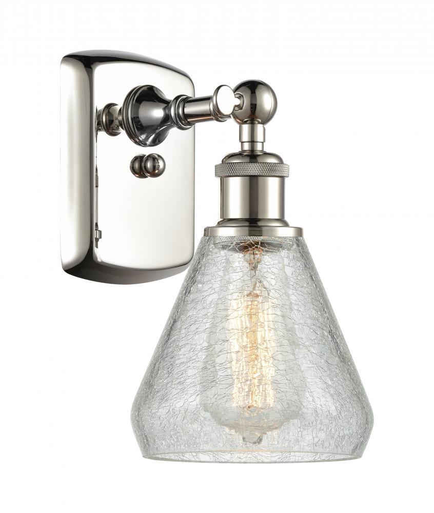 Conesus - 1 Light - 6 inch - Polished Nickel - Sconce