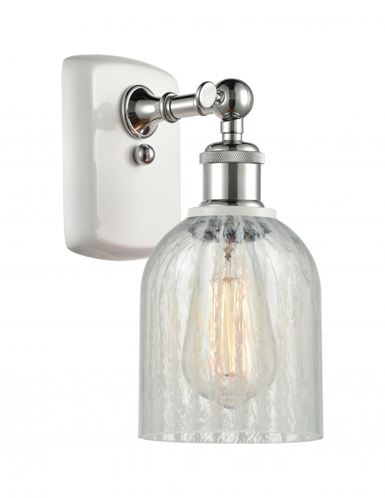 Caledonia - 1 Light - 5 inch - White Polished Chrome - Sconce