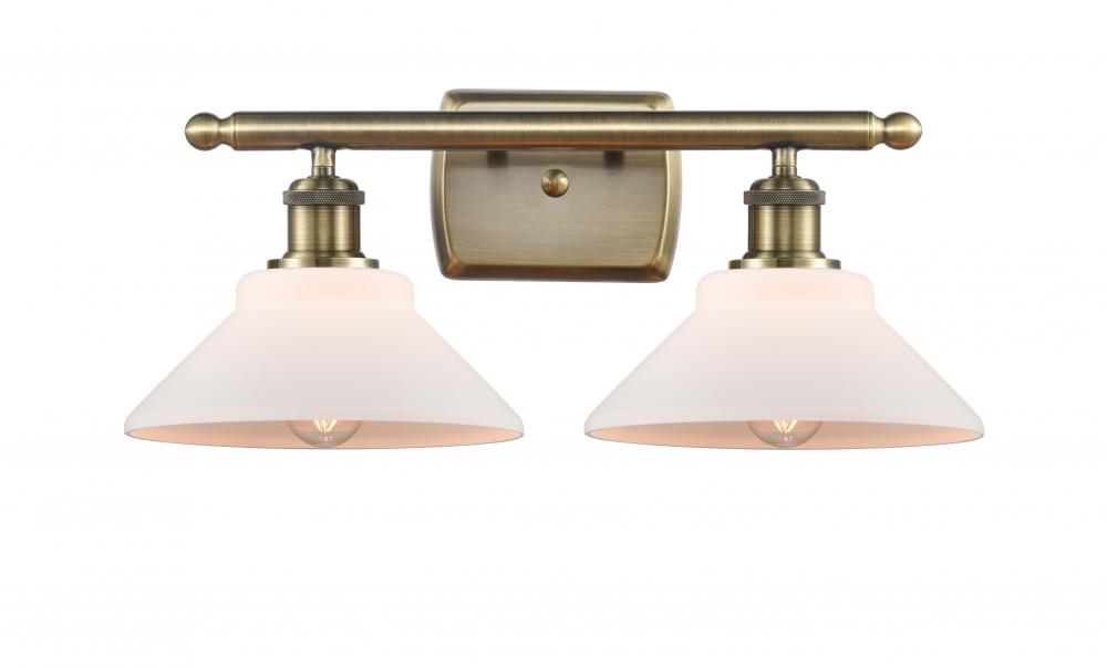 Orwell - 2 Light - 18 inch - Antique Brass - Bath Vanity Light