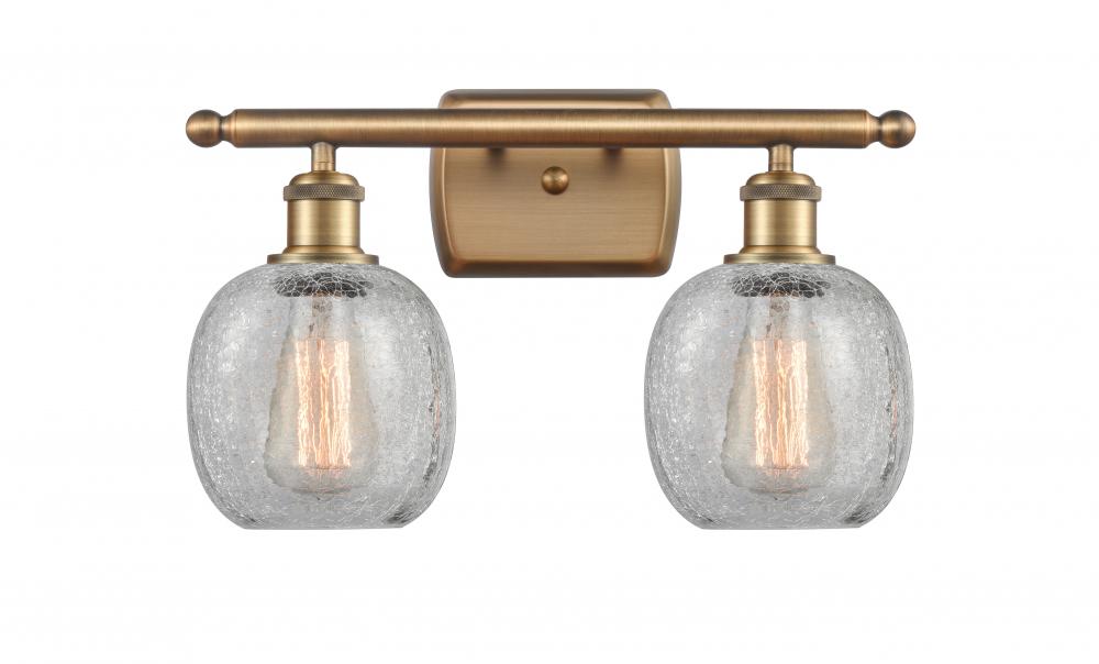 Belfast - 2 Light - 16 inch - Brushed Brass - Bath Vanity Light