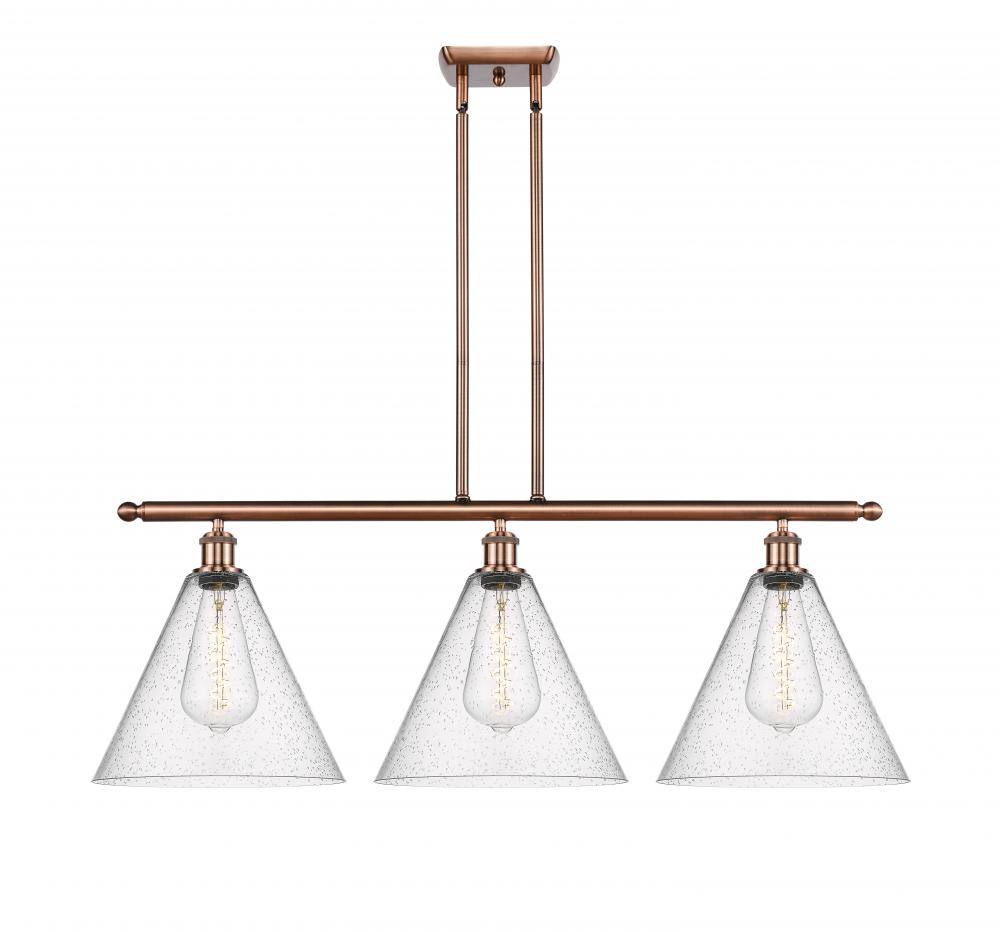 Berkshire - 3 Light - 39 inch - Antique Copper - Cord hung - Island Light