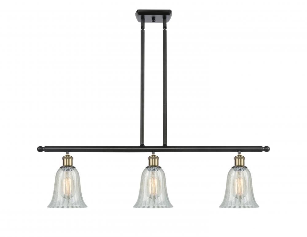 Hanover - 3 Light - 36 inch - Black Antique Brass - Cord hung - Island Light