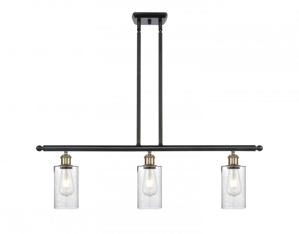 Clymer - 3 Light - 36 inch - Black Antique Brass - Cord hung - Island Light