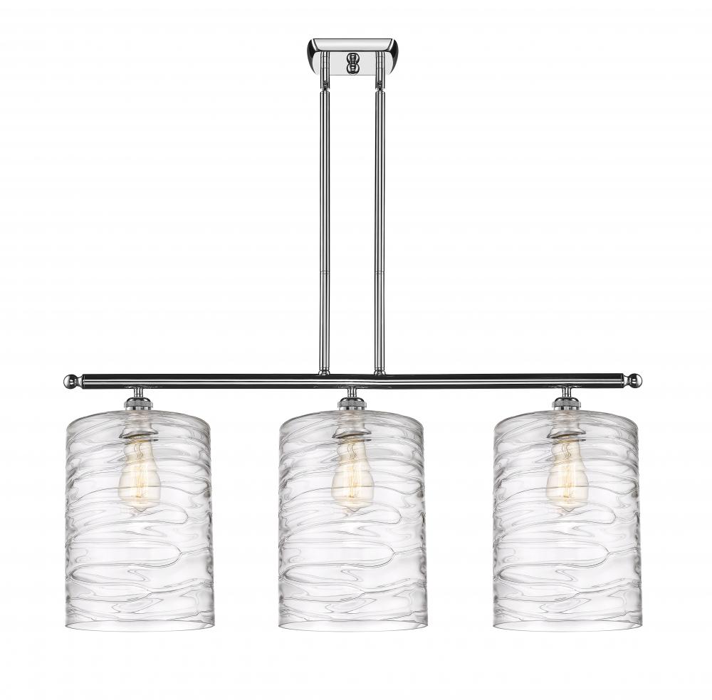 Cobbleskill - 3 Light - 36 inch - Polished Chrome - Cord hung - Island Light