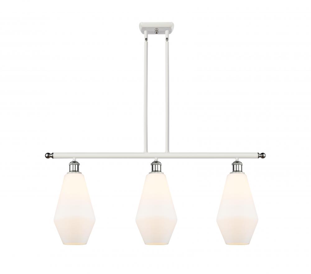 Cindyrella - 3 Light - 36 inch - White Polished Chrome - Cord hung - Island Light