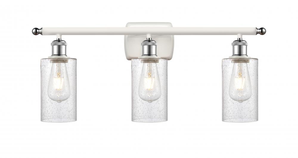 Clymer - 3 Light - 24 inch - White Polished Chrome - Bath Vanity Light