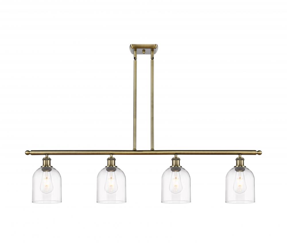 Bella - 4 Light - 48 inch - Antique Brass - Cord hung - Island Light