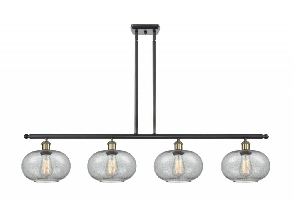 Gorham - 4 Light - 48 inch - Black Antique Brass - Cord hung - Island Light