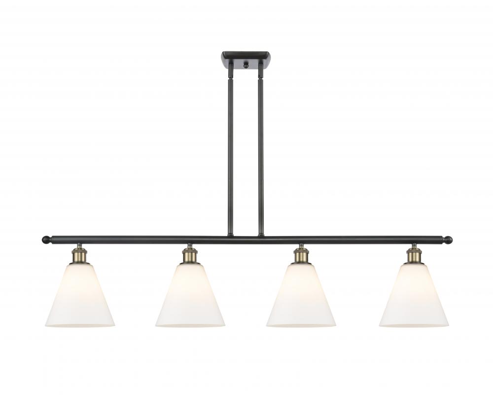 Berkshire - 4 Light - 48 inch - Black Antique Brass - Cord hung - Island Light