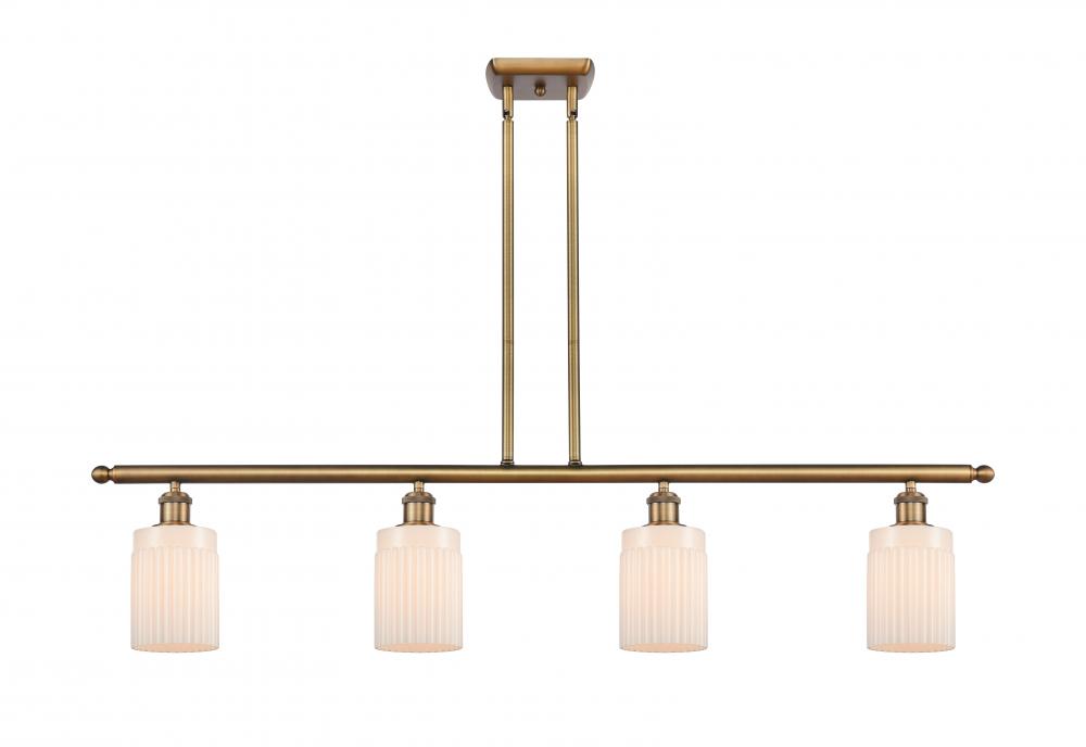 Hadley - 4 Light - 48 inch - Brushed Brass - Cord hung - Island Light