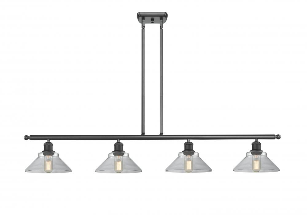 Orwell - 4 Light - 48 inch - Matte Black - Cord hung - Island Light