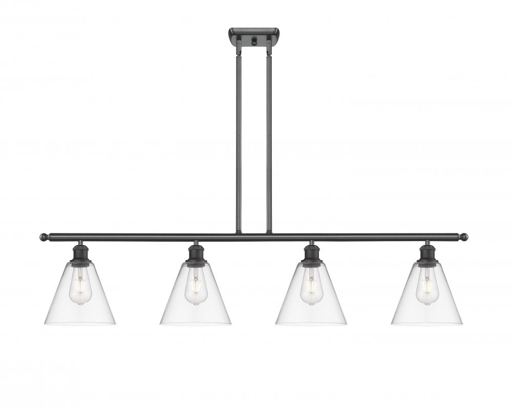 Berkshire - 4 Light - 48 inch - Matte Black - Cord hung - Island Light