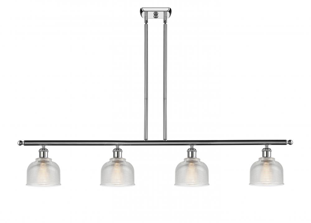 Dayton - 4 Light - 48 inch - Polished Chrome - Cord hung - Island Light