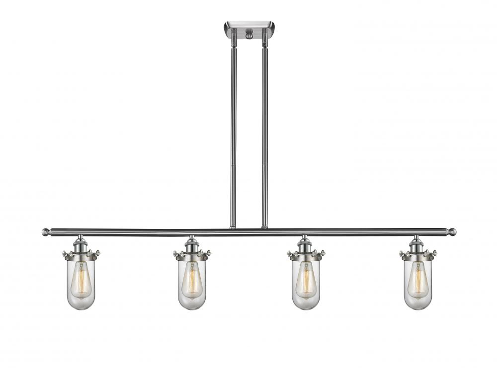 Kingsbury - 4 Light - 48 inch - Brushed Satin Nickel - Cord hung - Island Light