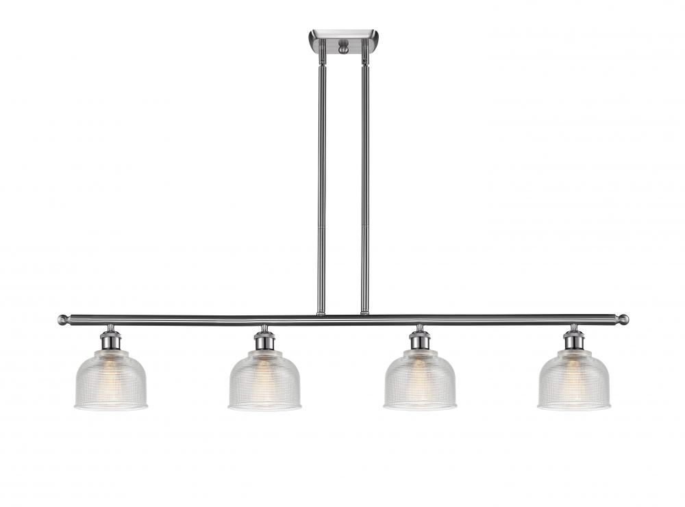 Dayton - 4 Light - 48 inch - Brushed Satin Nickel - Cord hung - Island Light