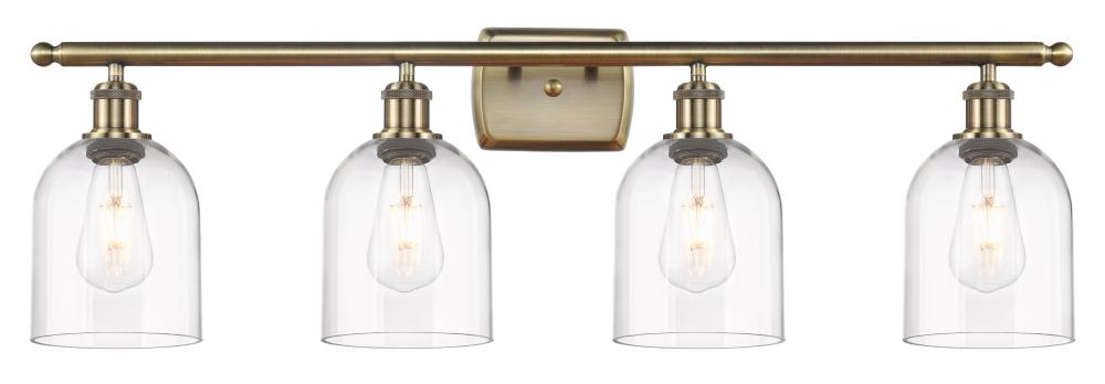 Bella - 4 Light - 36 inch - Antique Brass - Bath Vanity Light