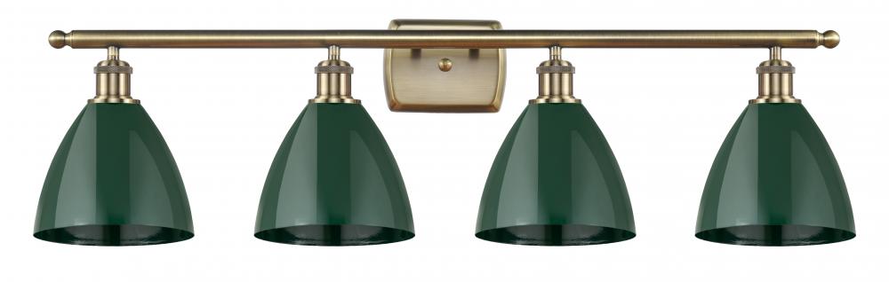 Plymouth - 4 Light - 38 inch - Antique Brass - Bath Vanity Light