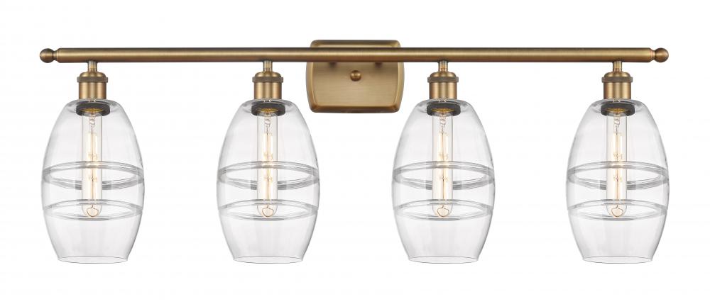 Vaz - 4 Light - 36 inch - Brushed Brass - Bath Vanity Light