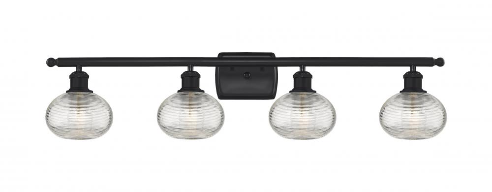 Ithaca - 4 Light - 36 inch - Matte Black - Bath Vanity Light