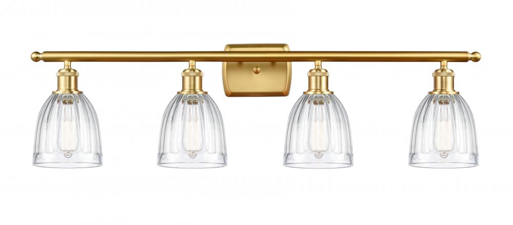 Brookfield - 4 Light - 36 inch - Satin Gold - Bath Vanity Light