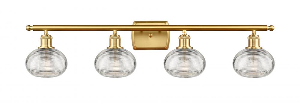 Ithaca - 4 Light - 36 inch - Satin Gold - Bath Vanity Light