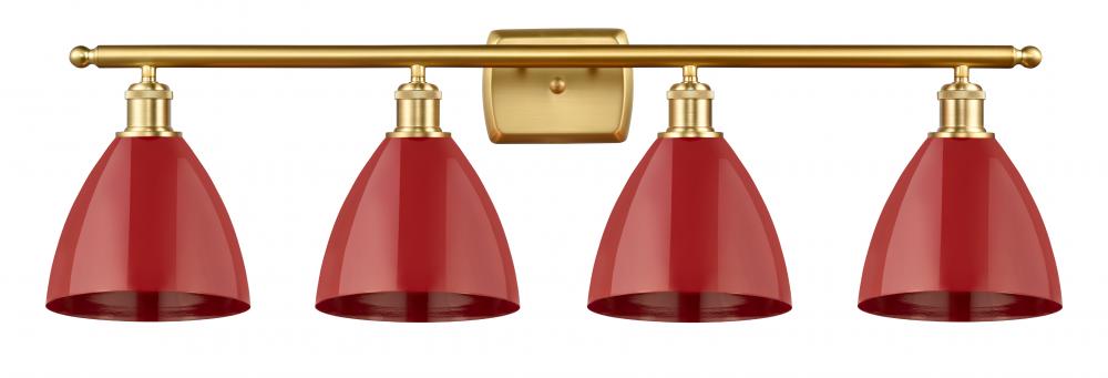 Plymouth - 4 Light - 38 inch - Satin Gold - Bath Vanity Light