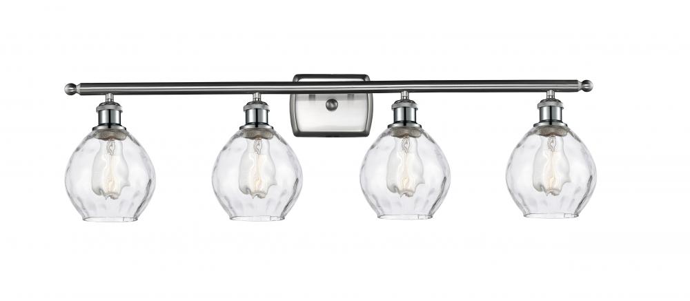 Waverly - 4 Light - 36 inch - Brushed Satin Nickel - Bath Vanity Light