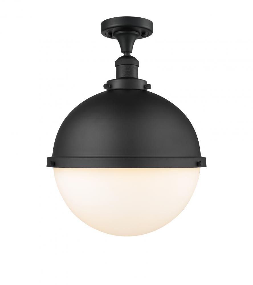 Hampden - 1 Light - 13 inch - Matte Black - Semi-Flush Mount