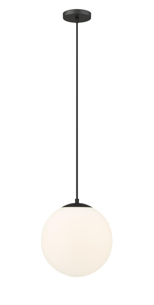 Tolland - 1 Light - 12 inch - Matte Black - Cord hung - Mini Pendant