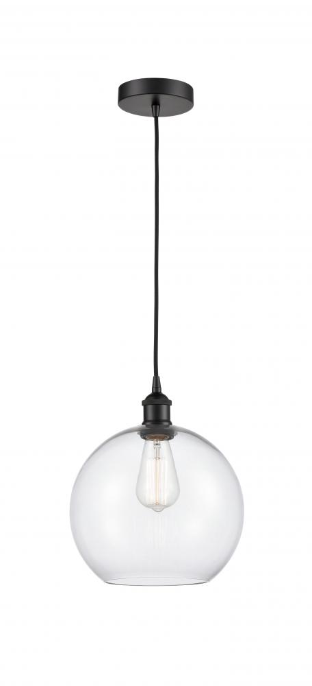 Athens - 1 Light - 10 inch - Matte Black - Cord hung - Mini Pendant