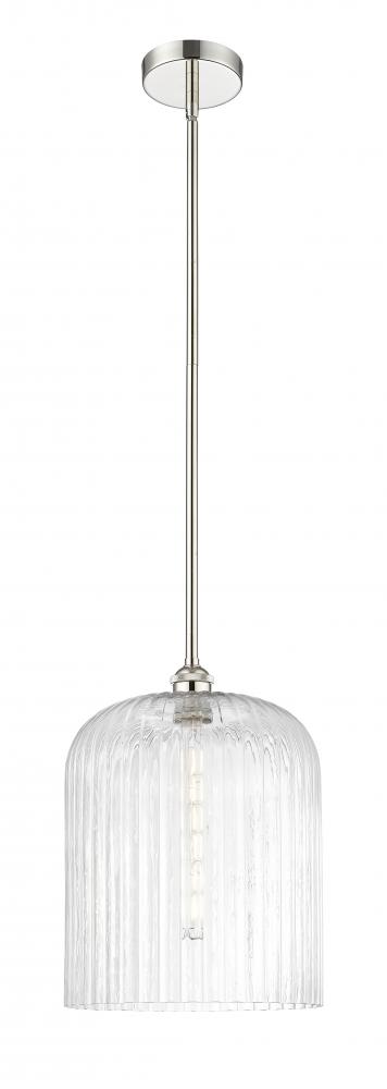 Bridal Veil - 1 Light - 5 inch - Polished Nickel - Cord hung - Mini Pendant