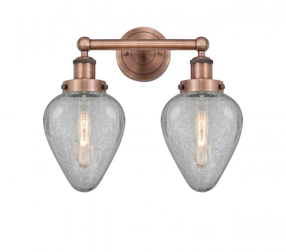 Geneseo - 2 Light - 16 inch - Antique Copper - Bath Vanity Light