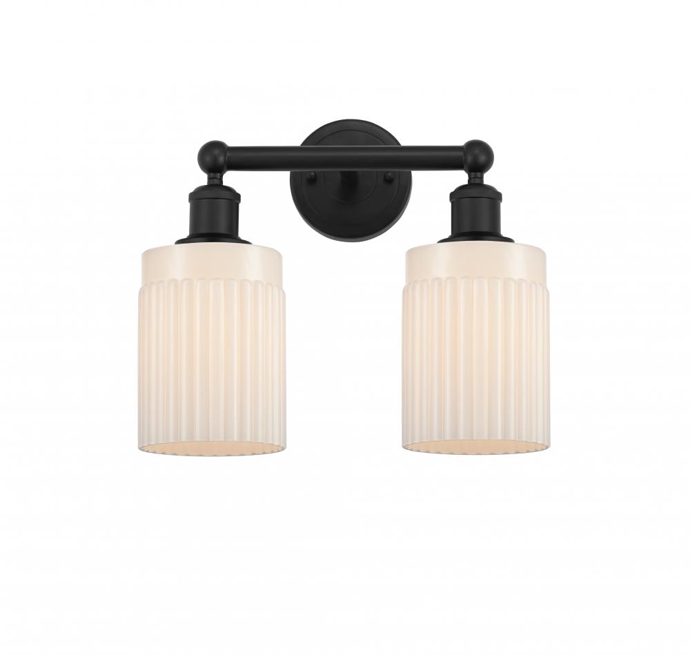 Hadley - 2 Light - 14 inch - Matte Black - Bath Vanity Light