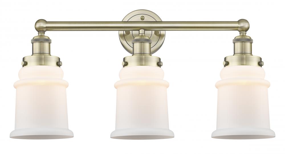 Canton - 3 Light - 24 inch - Antique Brass - Bath Vanity Light