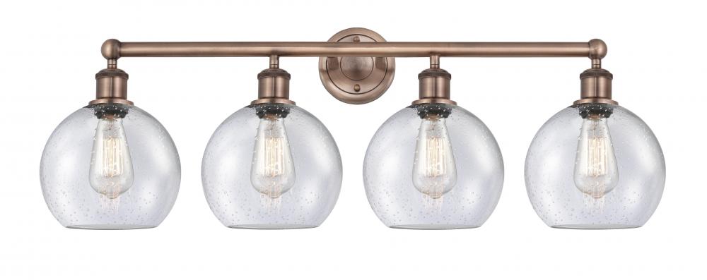 Athens - 4 Light - 35 inch - Antique Copper - Bath Vanity Light