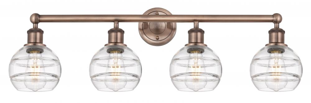 Rochester - 4 Light - 33 inch - Antique Copper - Bath Vanity Light