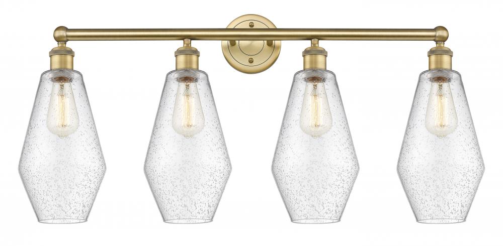 Cindyrella - 4 Light - 34 inch - Brushed Brass - Bath Vanity Light