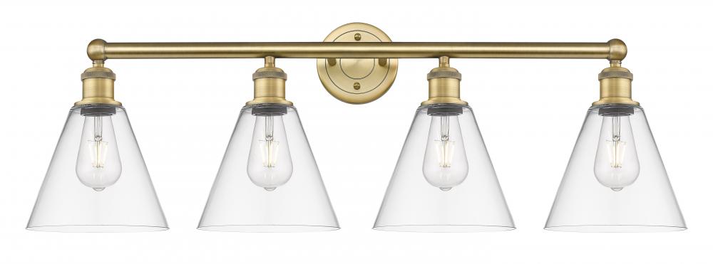 Berkshire - 4 Light - 35 inch - Brushed Brass - Bath Vanity Light