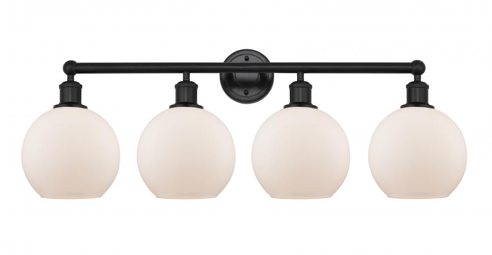 Athens - 4 Light - 35 inch - Matte Black - Bath Vanity Light