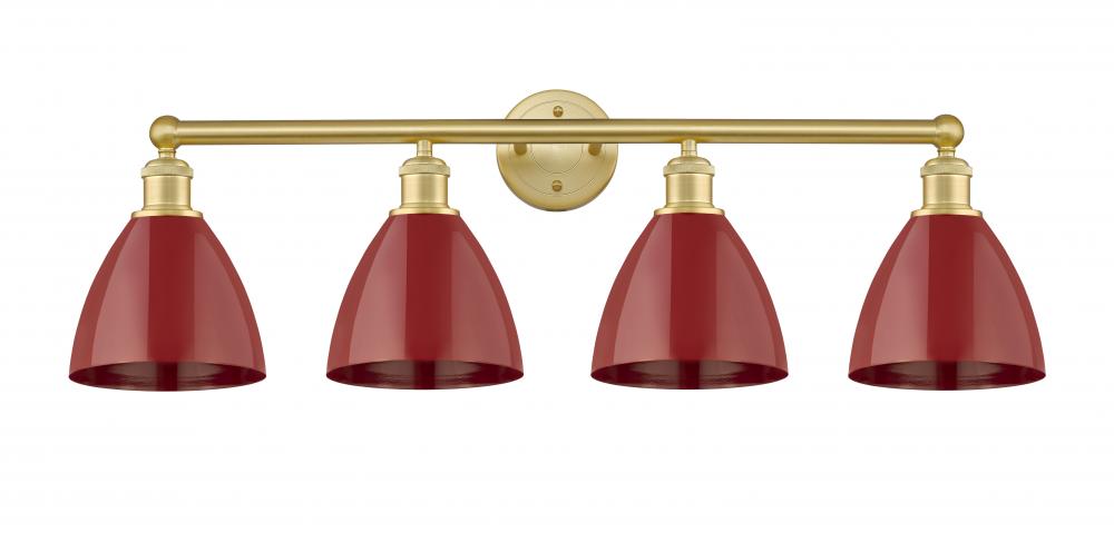 Plymouth - 4 Light - 35 inch - Satin Gold - Bath Vanity Light