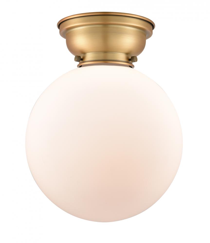 Beacon - 1 Light - 10 inch - Brushed Brass - Flush Mount