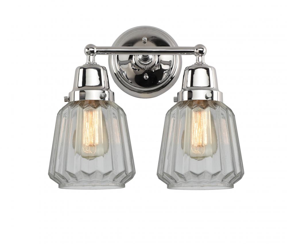 Chatham - 2 Light - 14 inch - Polished Chrome - Bath Vanity Light