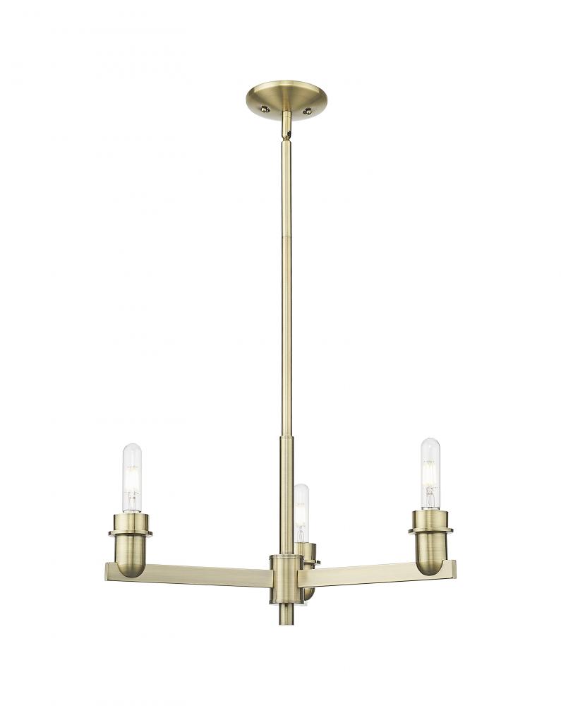 Arcadia - 3 Light - 22 inch - Polished Chrome - Pendant