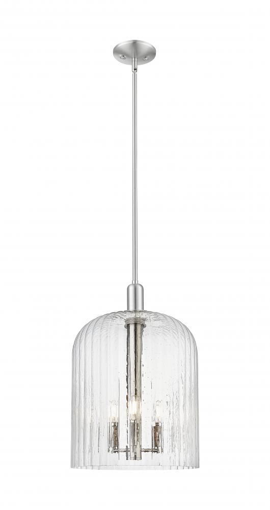 Bridal Veil - 1 Light - 12 inch - Brushed Satin Nickel - Mini Pendant