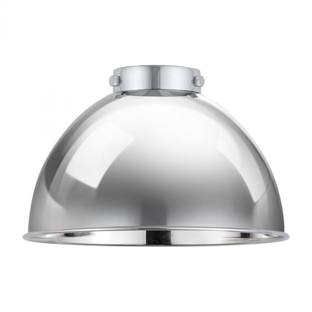 Derby Light 10 inch Polished Chrome Metal Shade