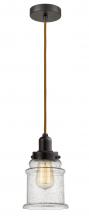 Innovations Lighting 100OB-10CR-0H-OB-G184 - Whitney - 1 Light - 8 inch - Oil Rubbed Bronze - Cord hung - Mini Pendant