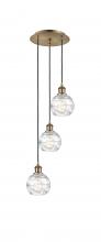 Innovations Lighting 113B-3P-AB-G1213-6 - Athens Deco Swirl - 3 Light - 12 inch - Antique Brass - Cord hung - Multi Pendant