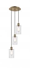 Innovations Lighting 113B-3P-AB-G802 - Clymer - 3 Light - 10 inch - Antique Brass - Cord Hung - Multi Pendant