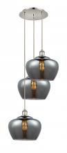 Innovations Lighting 113B-3P-PN-G93-L - Fenton - 3 Light - 18 inch - Polished Nickel - Cord Hung - Multi Pendant