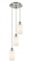 Innovations Lighting 113B-3P-SN-G801 - Clymer - 3 Light - 10 inch - Brushed Satin Nickel - Cord Hung - Multi Pendant